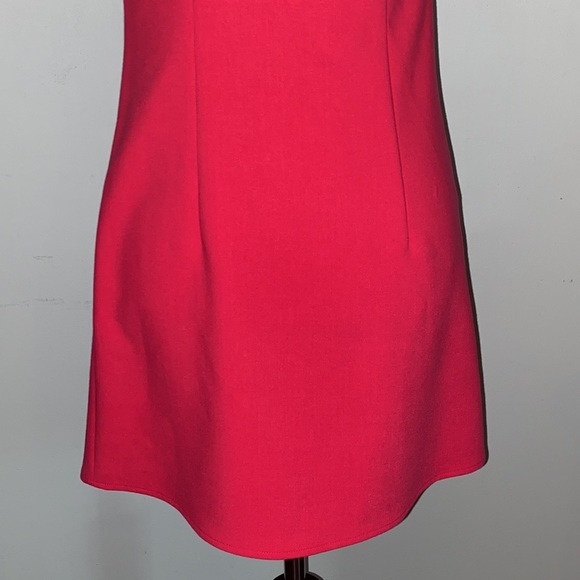 French Connection Pink Ruffle One Shoulder Tunic Dress - 2 - Picture 9 of 13